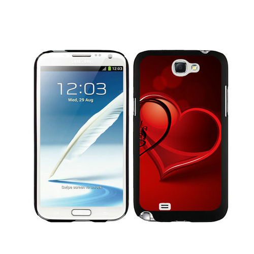 Valentine Heart Samsung Galaxy Note 2 Cases DOE - Click Image to Close